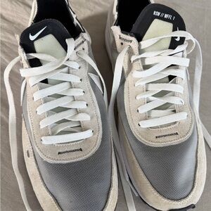 Nike White and Gray Athletic Shoes